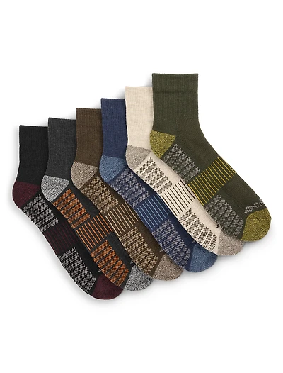 6-pk Athletic 1/4-Top Socks