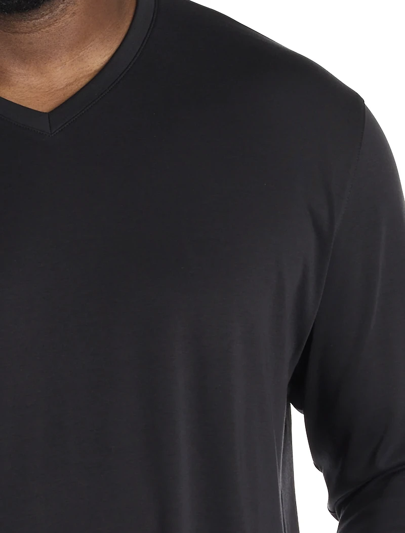 Georgia Long-Sleeve V-Neck T-Shirt