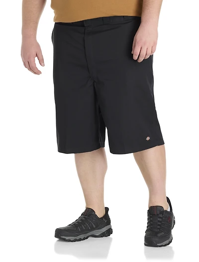 Loose-Fit Flat-Front Performance Work Shorts