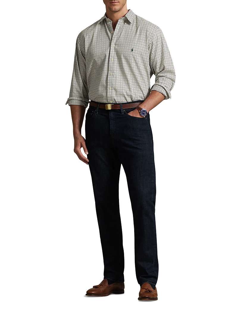 Multi Plaid Twill Sport Shirt