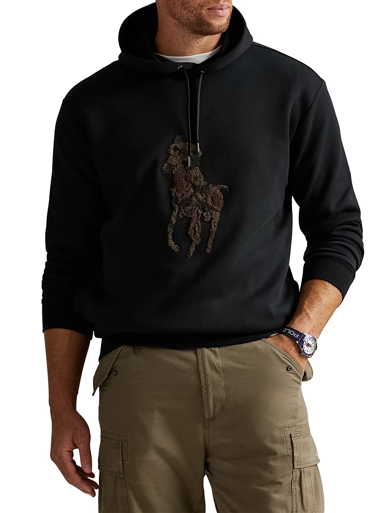 Camo Big Pony Double-Knit Hoodie