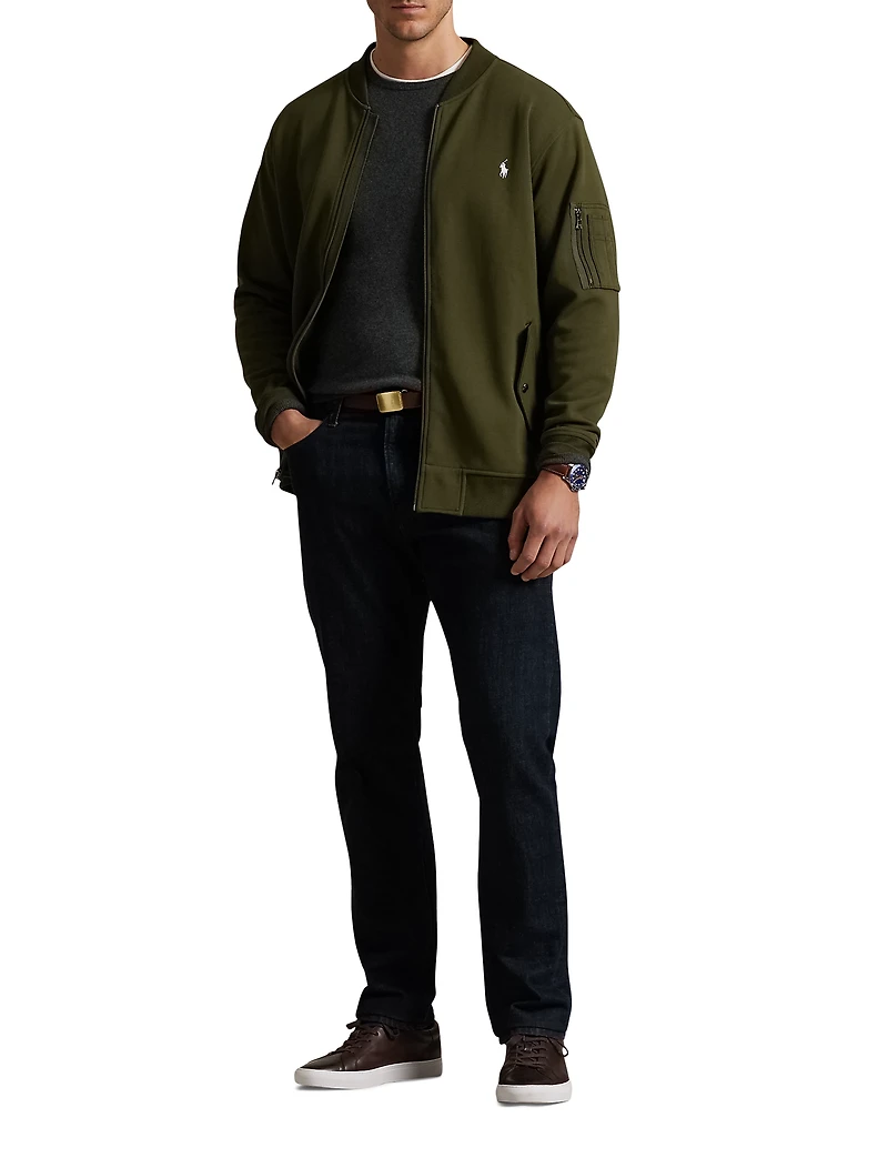 Double-Knit Bomber Jacket