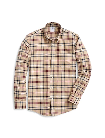 Non-Iron Tartan Plaid Sport Shirt