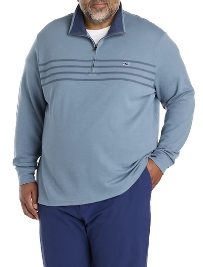 Brenton Stripe Saltwater 1/4-Zip Pullover