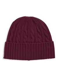 Classic Cable-Knit Beanie Cap