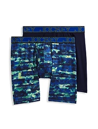 Active Microfiber 2-pk Boxer Briefs