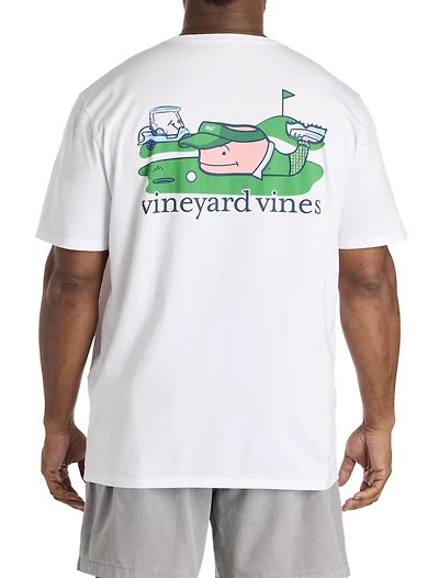 Golfer Whale Graphic Pocket T-Shirt