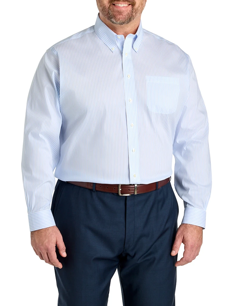 Non-Iron Double Striped Dress Shirt