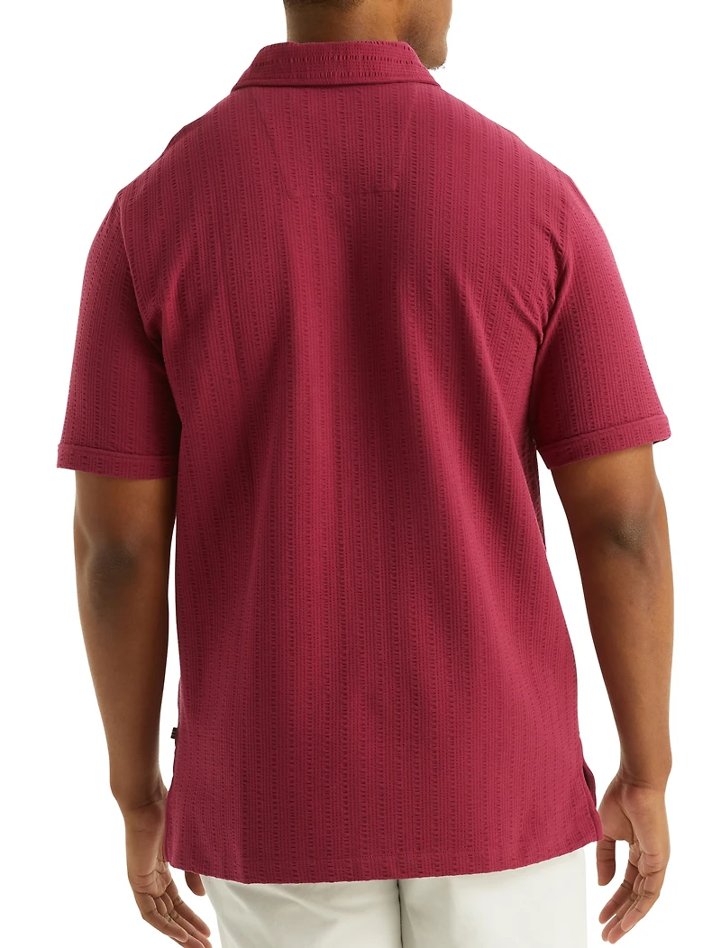 Seersucker Polo Shirt