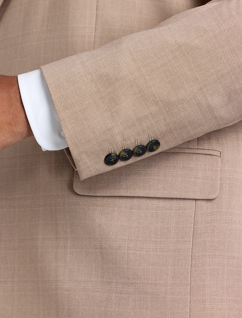 Smart Wash® Tonal Plaid Suit Jacket