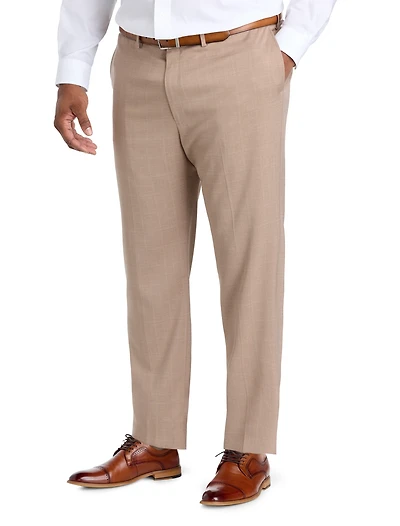 Tonal Plaid Smart Wash® Suit Pants