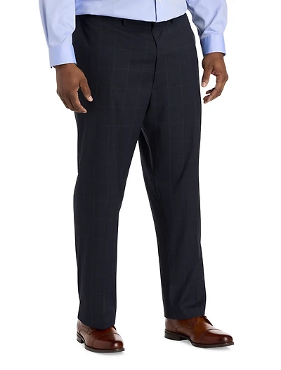 Classic Fit Large Plaid Dress Pants