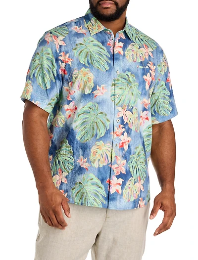 Nova Wave Jungle Seersucker Sport Shirt