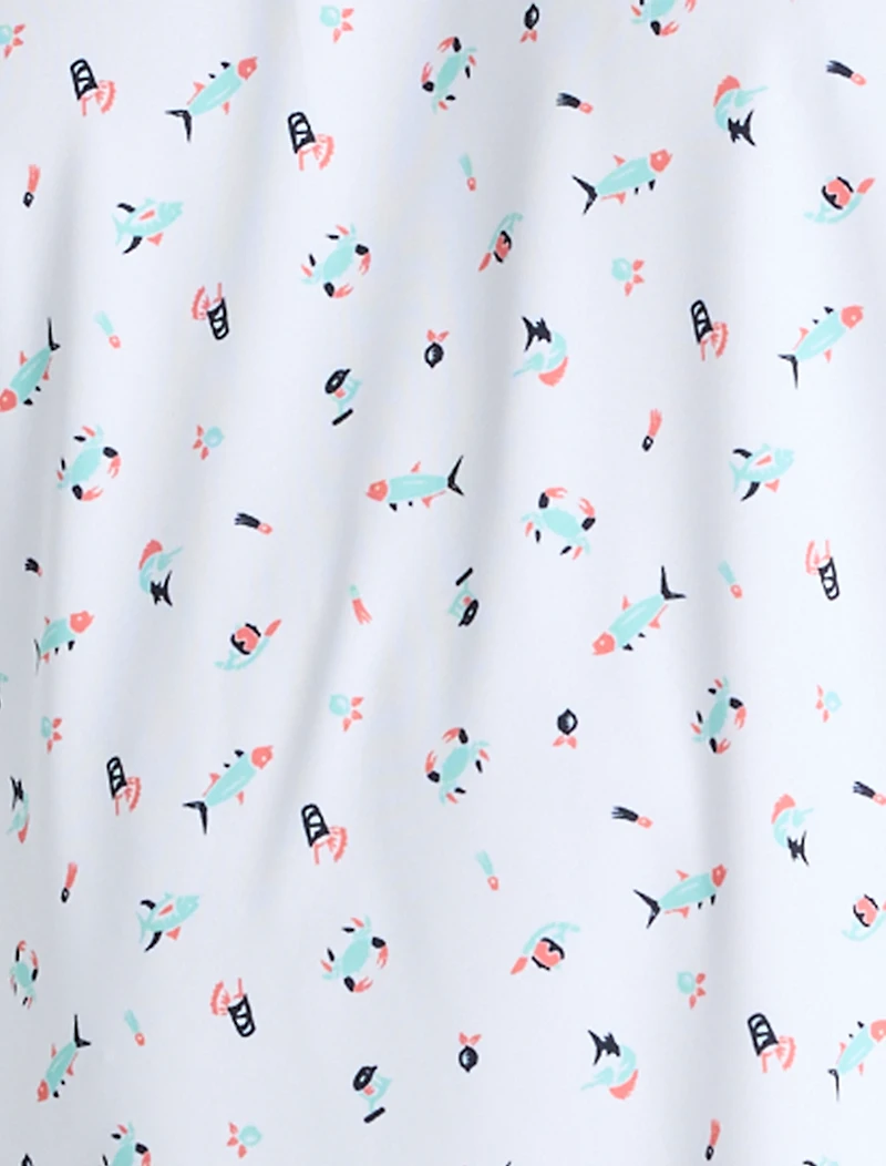 PFG Super Slack Tide™ Fish Print Polo Shirt