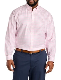 Non-Iron Windowpane Oxford Sport Shirt
