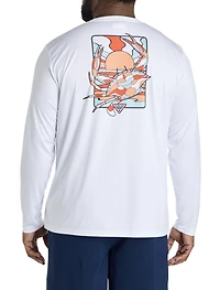 Fish Crab Long-Sleeve Graphic Tee