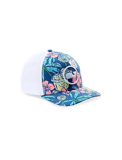 Chappy Print Whale Dot Trucker Hat