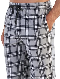 Plaid Microfleece Lounge Pants