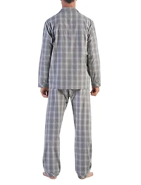 Plaid Woven Pajama Set