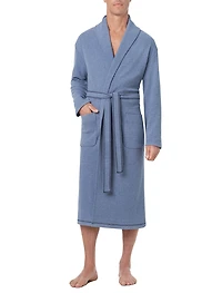 Coastal Heather Shawl Robe
