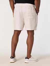 Brad Print Linen-Blend Shorts