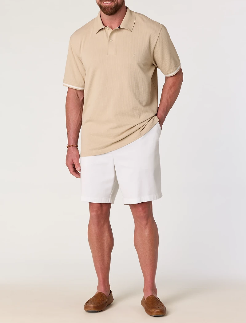 Compact Seersucker Polo Shirt