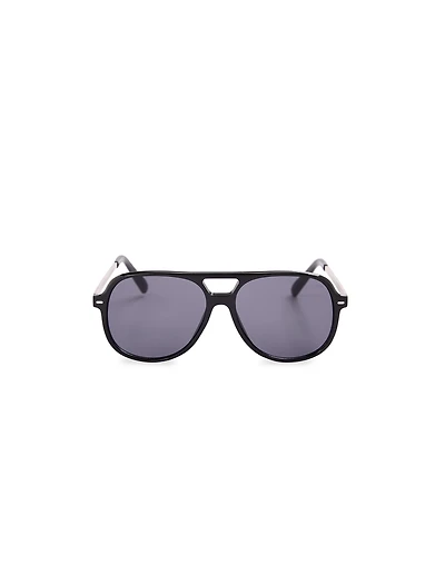 Black Aviator Sunglasses