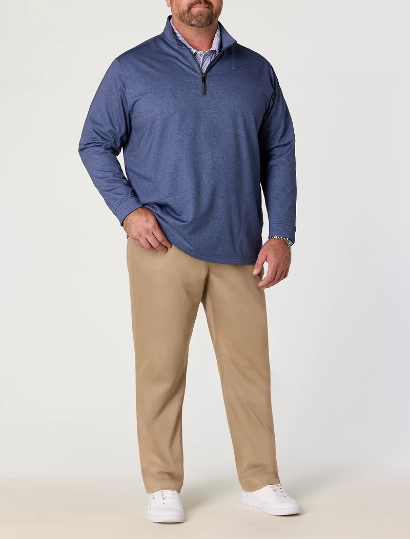 Textured 1/4-Zip Pullover