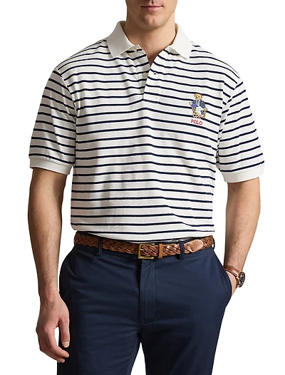 Newport Bear Striped Polo Shirt