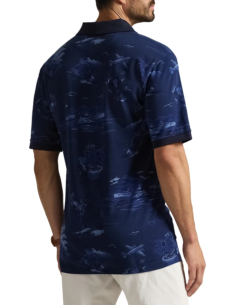 Mesh Bear Polo Shirt