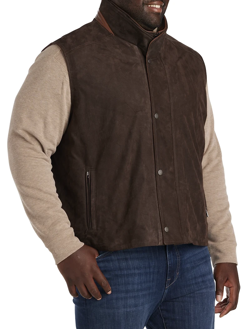 Double-Collar Lambskin Vest