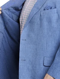 Linen-Blend Suit Jacket