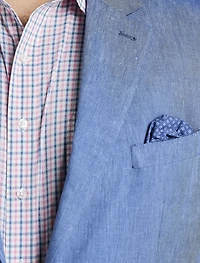 Linen-Blend Suit Jacket