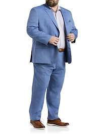 Linen-Blend Suit Jacket