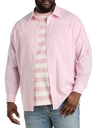 Washed Oxford Rolled-Sleeve Sport Shirt