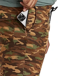 Drawstring Camo Shorts