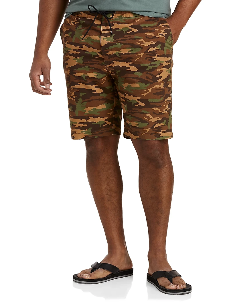 Drawstring Camo Shorts