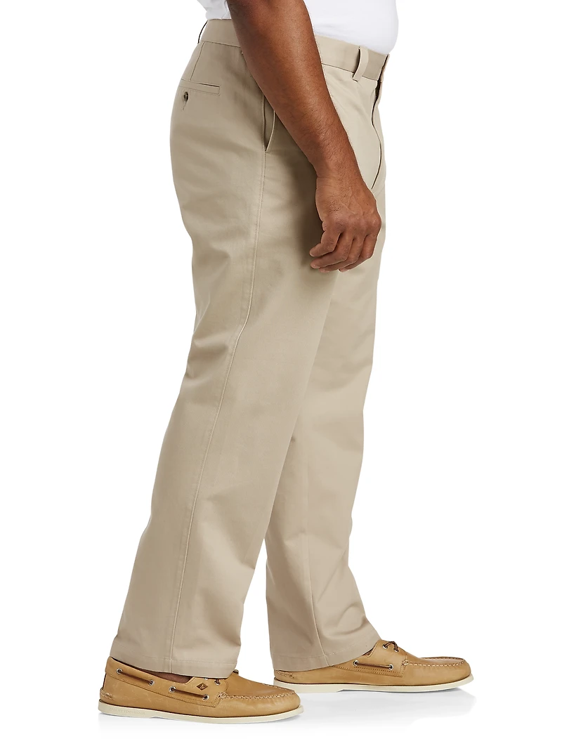 Flat-Front Twill Pants