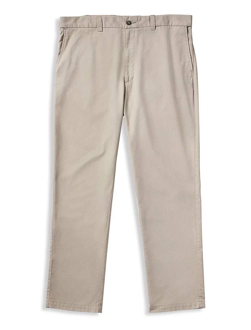 Flat-Front Twill Pants
