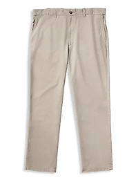 Flat-Front Twill Pants