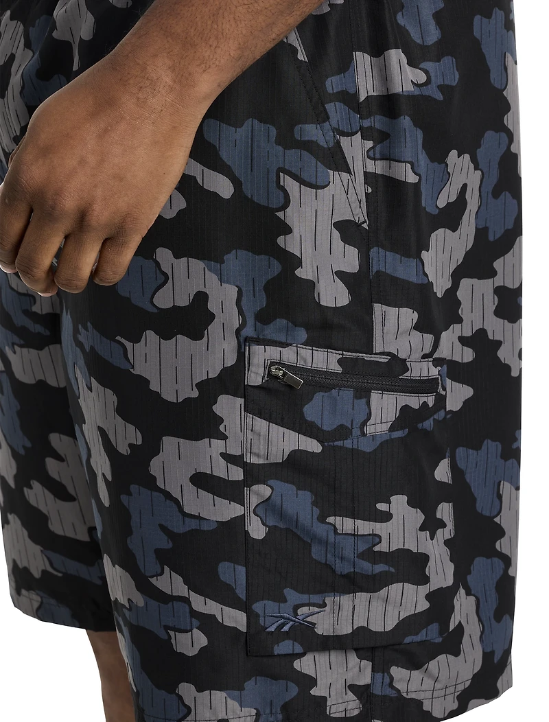 Performance Ripstop Camo Cargo Shorts