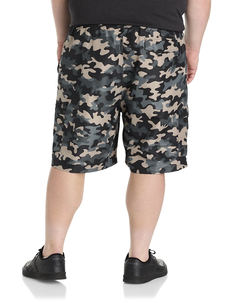 Performance Ripstop Camo Cargo Shorts