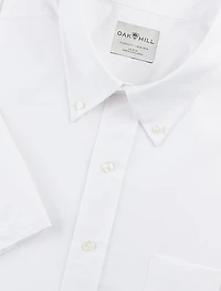 Short-Sleeve Pinpoint Dress Shirt