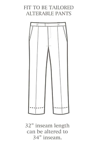 Perfect Fit Waist-Relaxer Pleated Suit Pants