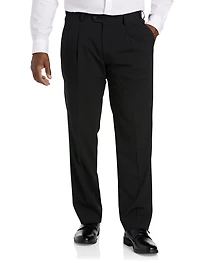 Perfect Fit Waist-Relaxer Pleated Suit Pants