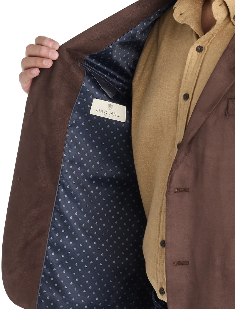 Faux-Suede Sport Coat