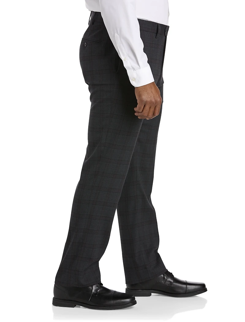 Easy Stretch Plaid Dress Pants