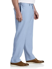 Textured Waist-Relaxer Dress Pants