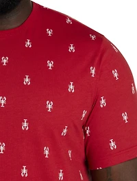 Lobster-Print T-Shirt