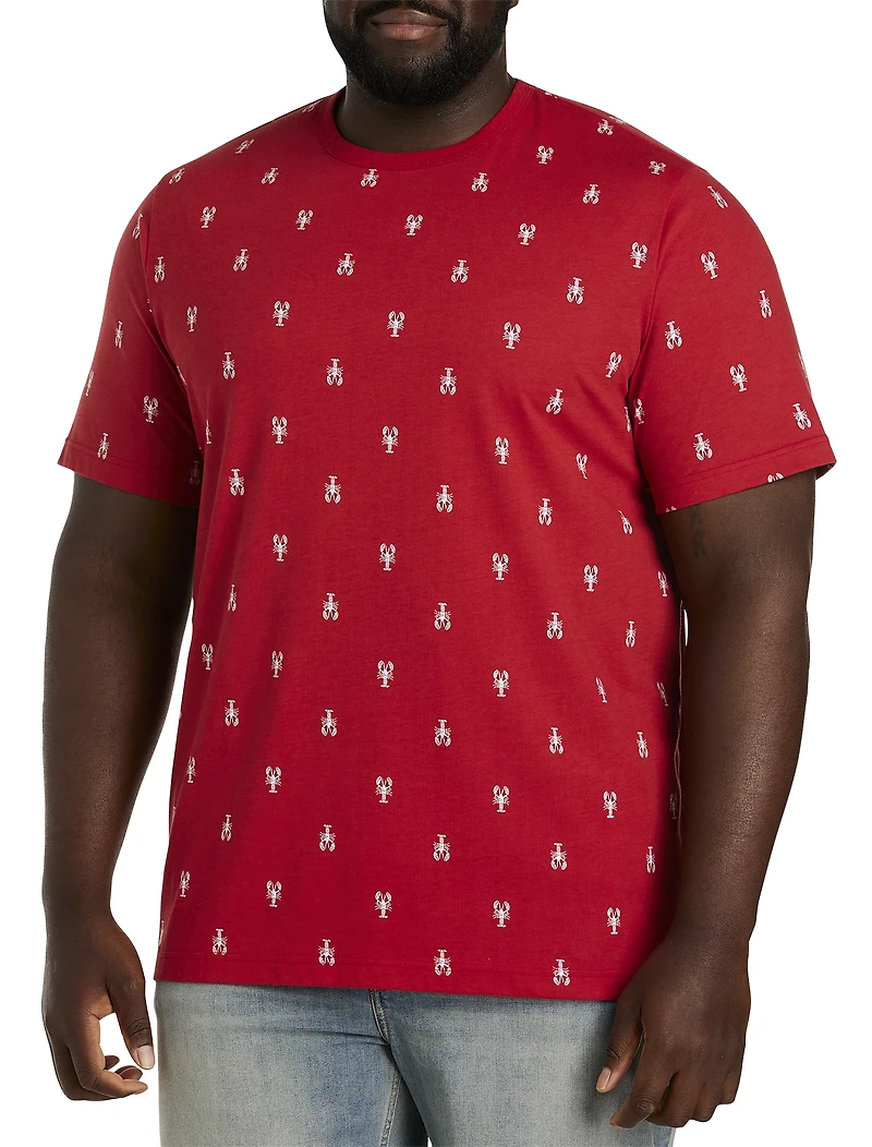 Lobster-Print T-Shirt